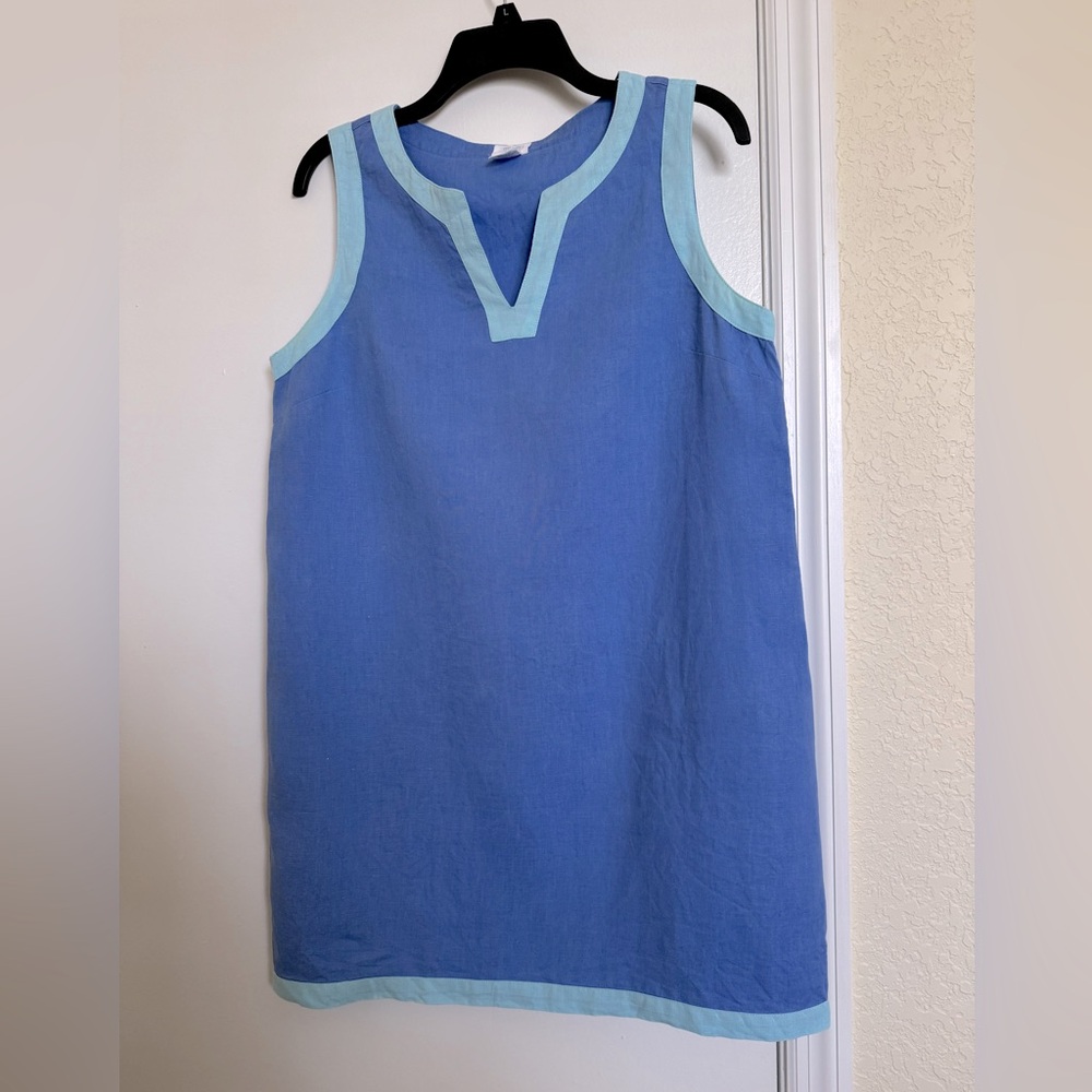 Sigrid Olsen Linen Dress in Blue, M🦋